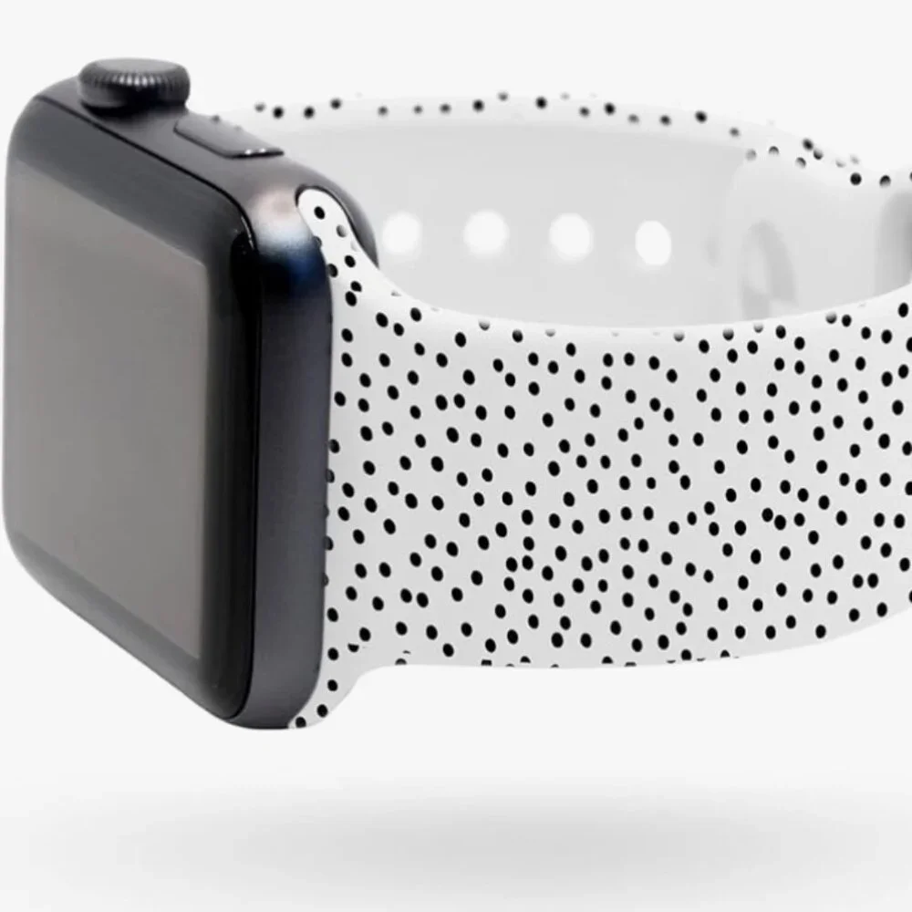Printed Silicone Watch Band Compatible with Apple Watch